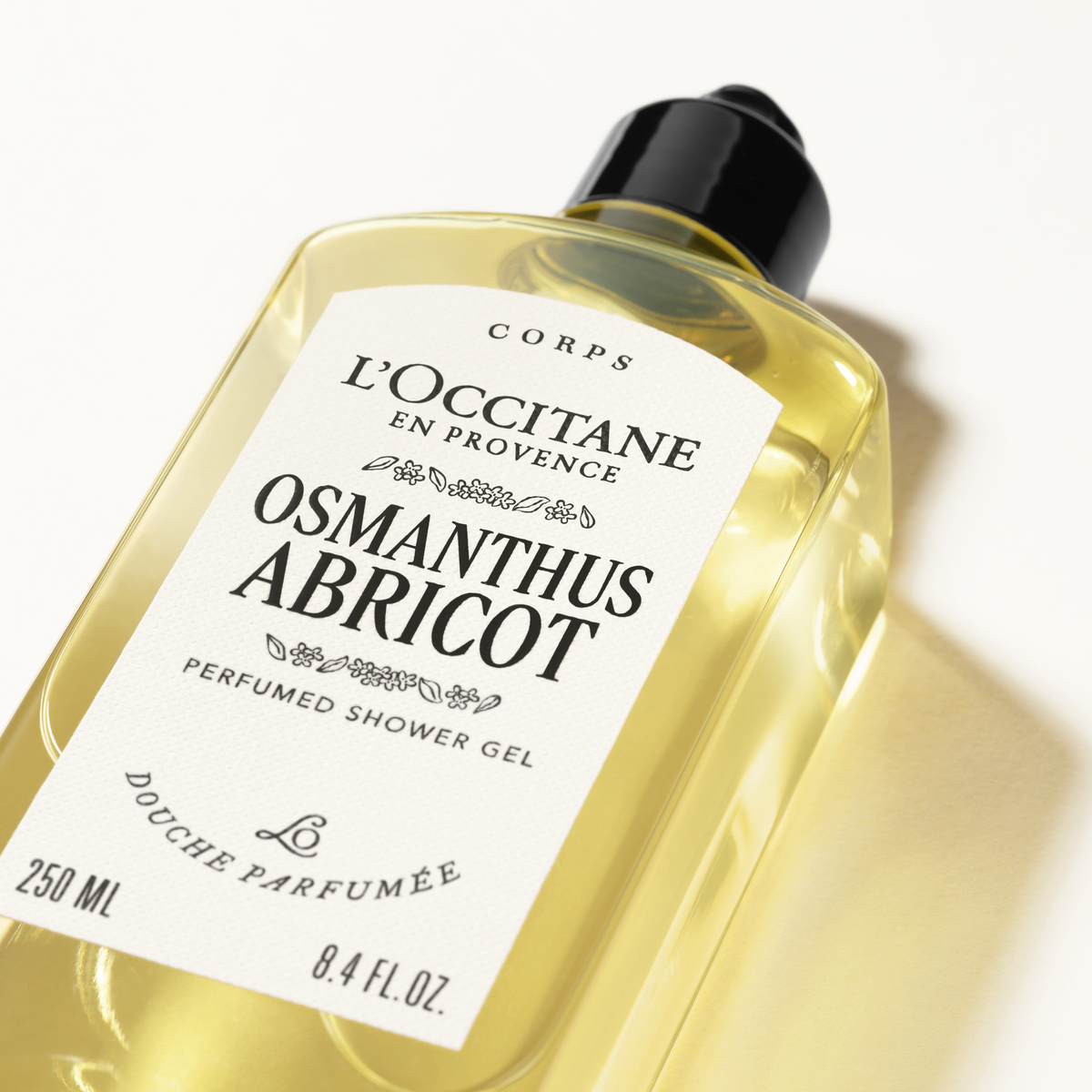 Osmanthus Abricot perfumed shower gel