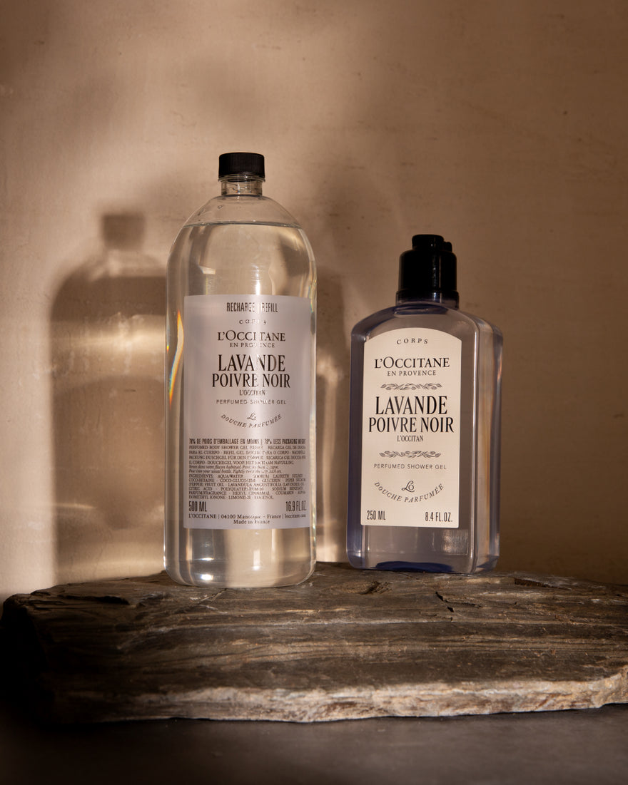 Rezerva gel de dus parfumat Lavande Poivre Noir (L'Occitan)