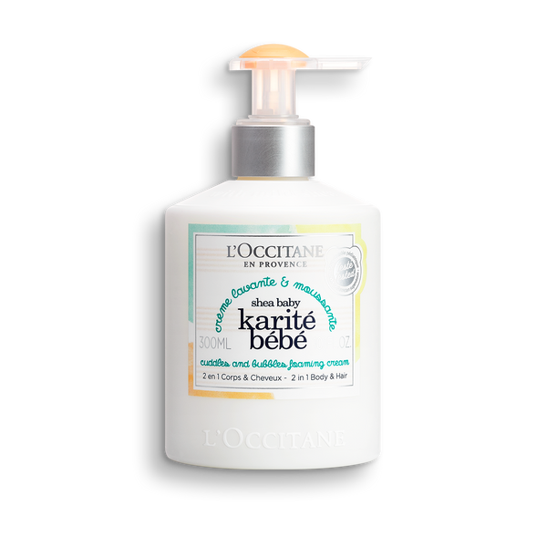 Spuma crema pentru baie - corp si par - Shea Baby